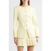French Connection Sabine Slim Fit Stretch Cotton Twill Jacket In Cornsilk Yellow