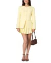 French Connection Sabine Twill Slim Fit Jacket In Cornsilk Yellow