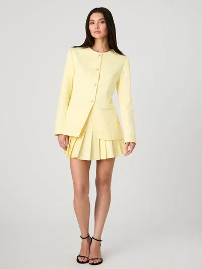French Connection Sabine Twill Slim Fit Jacket  Coats & Jackets In Yellow