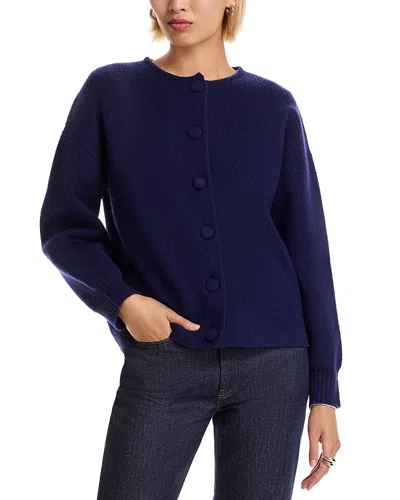 French Connection Safiya Knit Drop Shoulder Cardigan In Blue