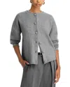 French Connection Safiya Knit Drop Shoulder Cardigan In Gray