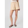French Connection Aspen Linen Sandlot Stripe Shorts In Neutral