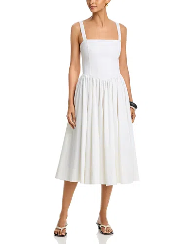 French Connection Sateen Flare Midi Dress In Multi