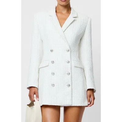 FRENCH CONNECTION FRENCH CONNECTION SCATTERED TINSEL LONG SLEEVE DOUBLE BREASTED MINIDRESS