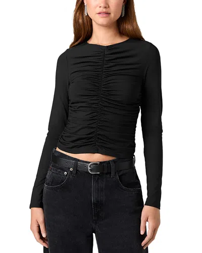 French Connection Shay Slinky Jersey Top In Black
