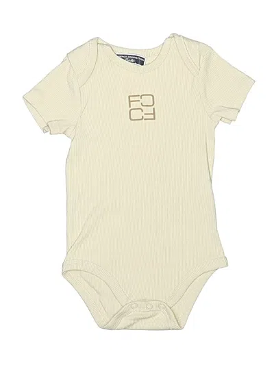 Pre-owned French Connection Kids' Short Sleeve Onesie In Ivory