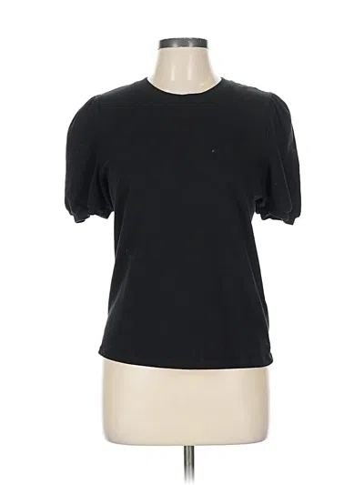 Pre-owned French Connection Short Sleeve Top Black Crew Neck Tops