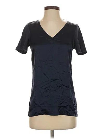 Pre-owned French Connection Short Sleeve Top Black V Neck Tops