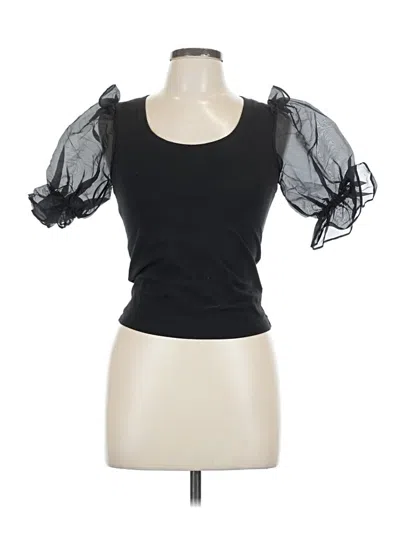 Pre-owned French Connection Short Sleeve T-shirt In Black