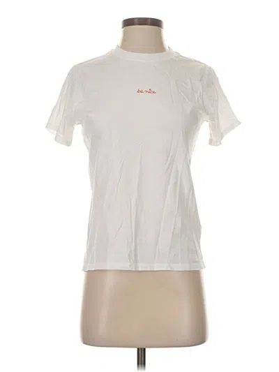 Pre-owned French Connection Short Sleeve T-shirt In White