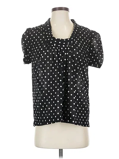 Pre-owned French Connection Short Sleeve Turtleneck In Black