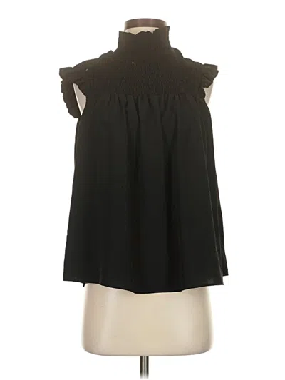 Pre-owned French Connection Sleeveless Blouse In Black