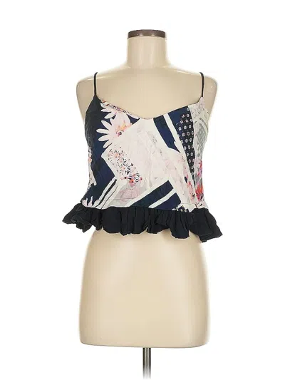 Pre-owned French Connection Sleeveless Blouse In Blue