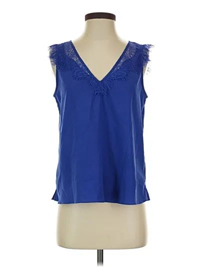 Pre-owned French Connection Sleeveless Blouse In Blue