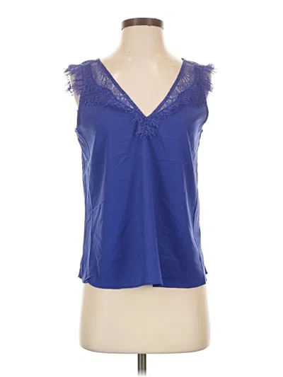 French Connection Sleeveless Blouse In Blue