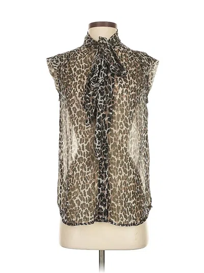 Pre-owned French Connection Sleeveless Blouse In Brown