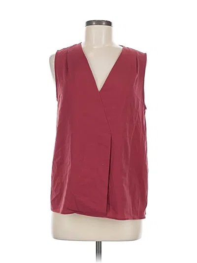 Pre-owned French Connection Sleeveless Blouse In Burgundy