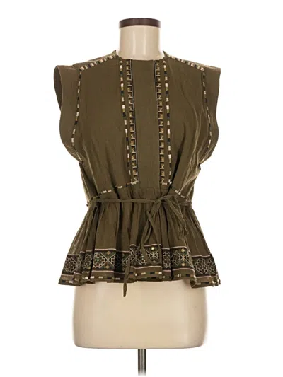 Pre-owned French Connection Sleeveless Blouse In Green
