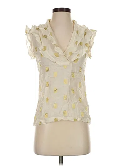 Pre-owned French Connection Sleeveless Blouse In Ivory