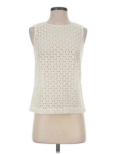 Pre-owned French Connection Sleeveless Blouse In Ivory