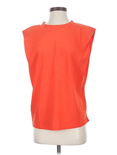 Pre-owned French Connection Sleeveless Blouse In Orange