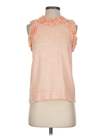 Pre-owned French Connection Sleeveless Blouse In Orange