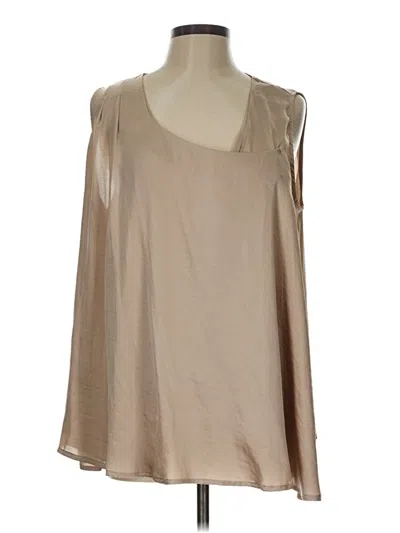 Pre-owned French Connection Sleeveless Blouse In Tan