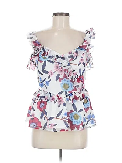 Pre-owned French Connection Sleeveless Blouse In White