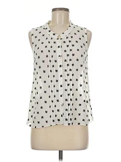 Pre-owned French Connection Sleeveless Blouse In White