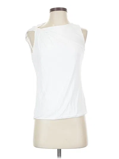 Pre-owned French Connection Sleeveless Blouse In White