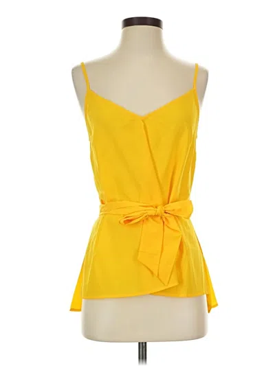 Pre-owned French Connection Sleeveless Blouse In Yellow