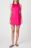 French Connection Sleeveless Cotton Sateen Minidress In Pink