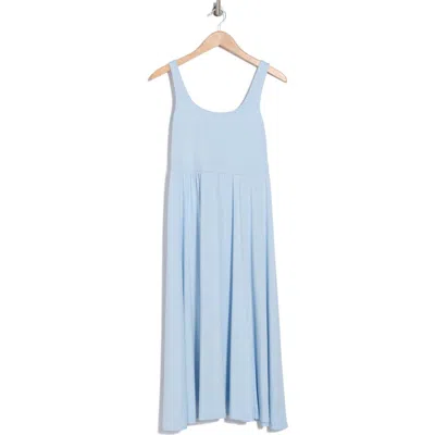 French Connection Sleeveless Front Slit Jersey Midi Dress In Light Dream Blue