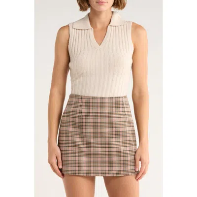 French Connection Sleeveless Polo Vest In Multi