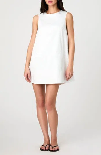 French Connection Cooper Linen Sleeveless Mini Dress In White