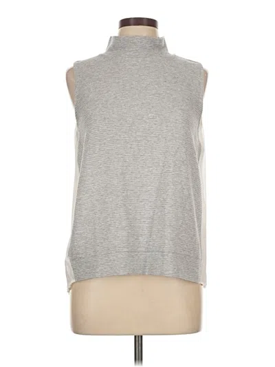 Pre-owned French Connection Sleeveless Top Gray Mock Neckline Tops