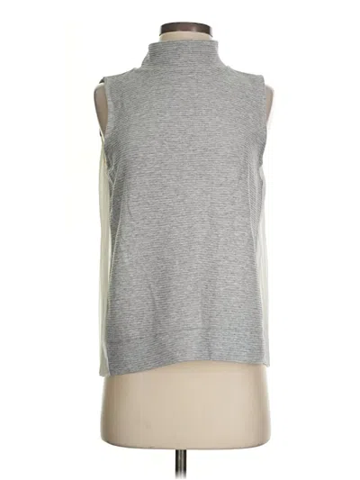 French Connection Sleeveless Top Gray Turtleneck Tops