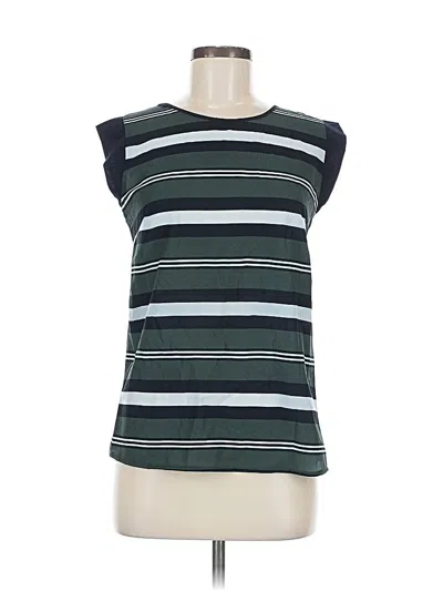 Pre-owned French Connection Sleeveless Top Green Boatneck Tops
