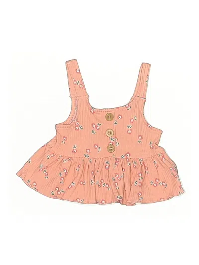 Pre-owned French Connection Babies' Sleeveless Top Orange Sweetheart Neckline Tops