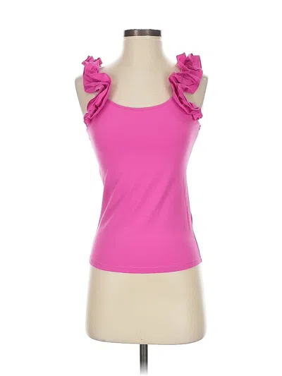 Pre-owned French Connection Sleeveless Top Pink Sweetheart Neckline Tops