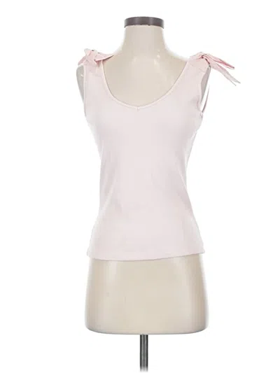 Pre-owned French Connection Sleeveless Top Pink Sweetheart Neckline Tops