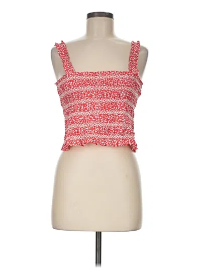 Pre-owned French Connection Sleeveless Top Red Sweetheart Neckline Tops