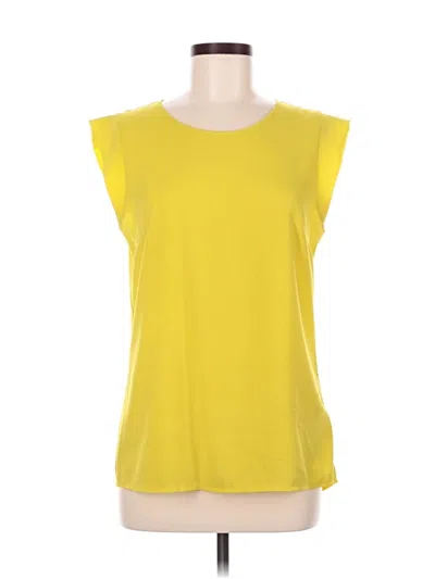 Pre-owned French Connection Sleeveless Top Yellow Boatneck Tops