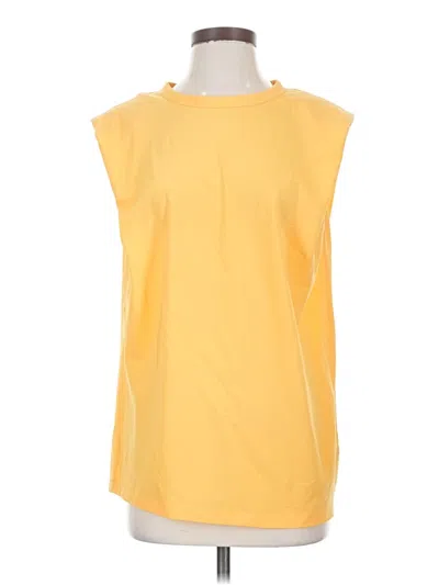 Pre-owned French Connection Sleeveless Top Yellow Boatneck Tops