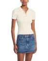 French Connection Slim Polo In White
