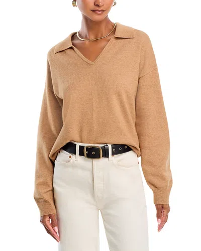 French Connection Sloane Collared Sweater In Brown