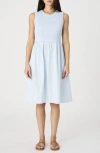French Connection Smocked Sleeveless A-line Dress