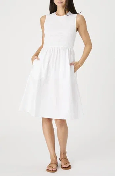 French Connection Smocked Sleeveless A-line Dress