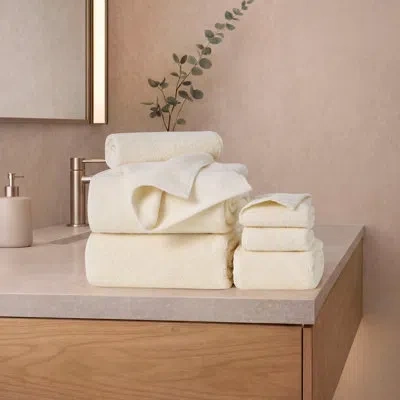 French Connection Solid Dobby Bath Towels In Brown
