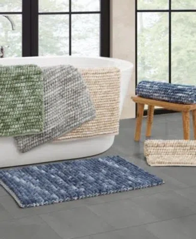 French Connection Space Dye Chunky Chenille Bath Rug